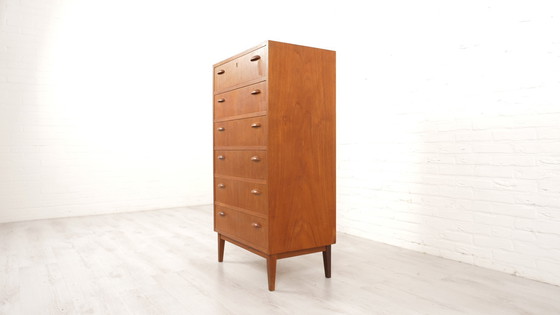 Image 1 of Commode | Design danois | Teck | 6 Tiroirs | 117 cm