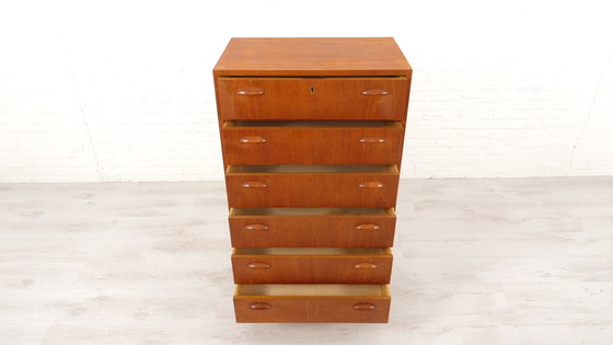 Image 1 of Commode | Design danois | Teck | 6 Tiroirs | 117 cm