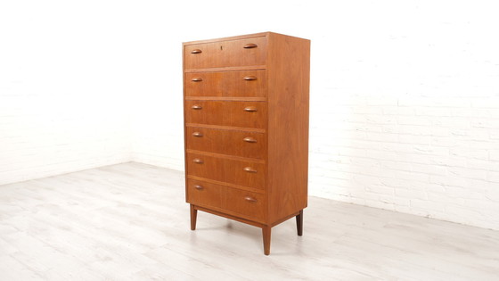 Image 1 of Commode | Design danois | Teck | 6 Tiroirs | 117 cm