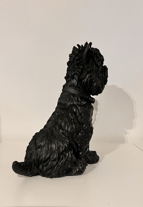 Image 1 of  Statue Terrier noir