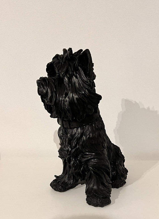 Image 1 of  Statue Terrier noir