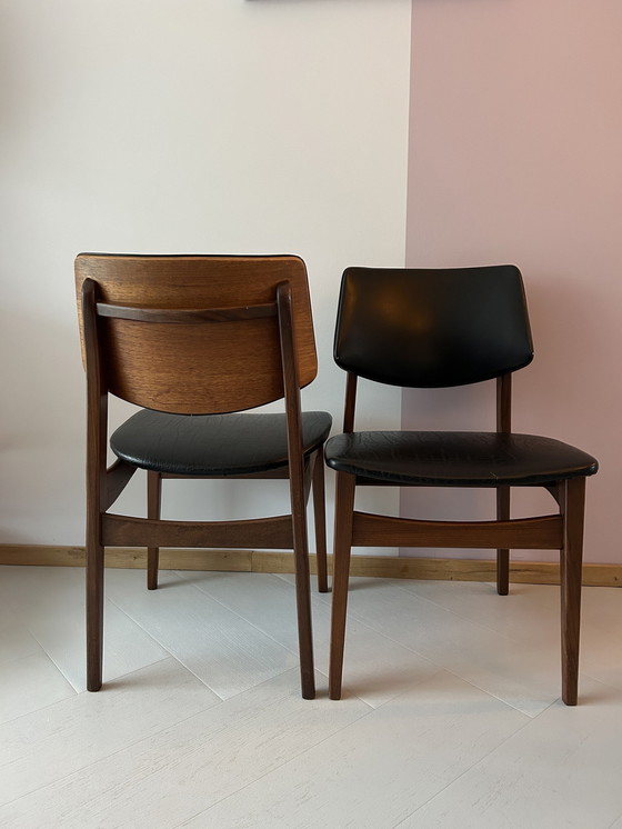 Image 1 of Ensemble de deux chaises danoises de style Mid Century