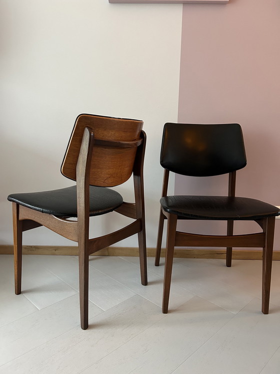 Image 1 of Ensemble de deux chaises danoises de style Mid Century