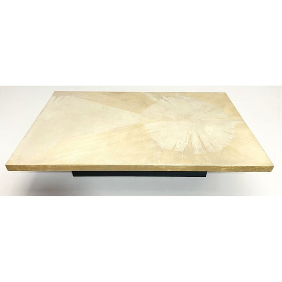 Image 1 of Table basse contemporaine en laiton par Rive Gauche