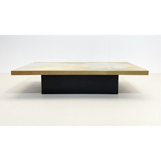 Image 1 of Table basse contemporaine en laiton par Rive Gauche