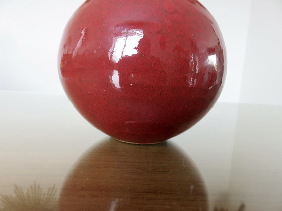 Image 1 of Vase "Figue" En Céramique Rouge