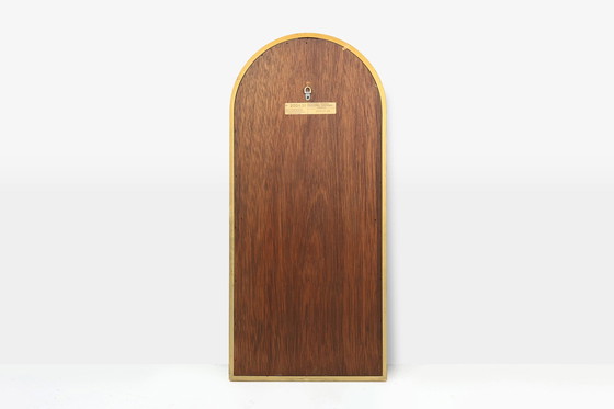 Image 1 of Grand miroir à facettes avec cadre doré par Deknudt, années 1960