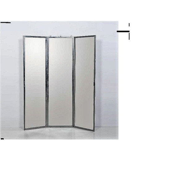 Image 1 of Miroir triptyque vintage d'Eugène Printz 1930-1931