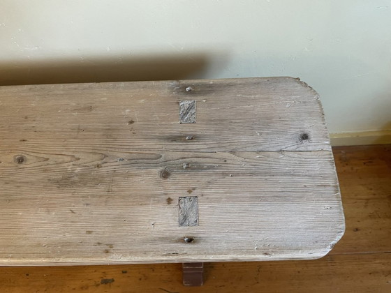 Image 1 of Banc d'église Long Bench Pew French 161 Cm.