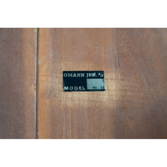 Image 1 of Table de salle à manger vintage en bois de rose par Omann Junior 1960s