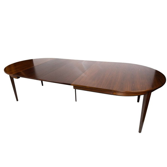 Image 1 of Table de salle à manger vintage en bois de rose par Omann Junior 1960s