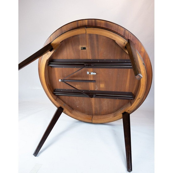 Image 1 of Table de salle à manger vintage en bois de rose par Omann Junior 1960s
