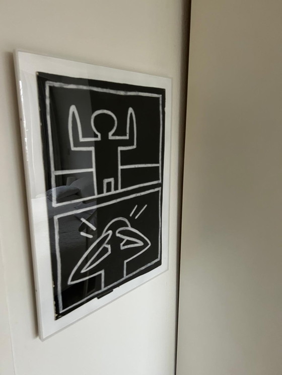 Image 1 of Keith Haring - Dessin original du métro