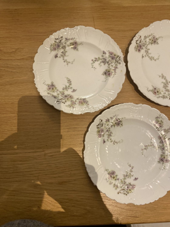 Image 1 of Alt Wien 5 Assiettes en porcelaine Art Nouveau Vers 1901