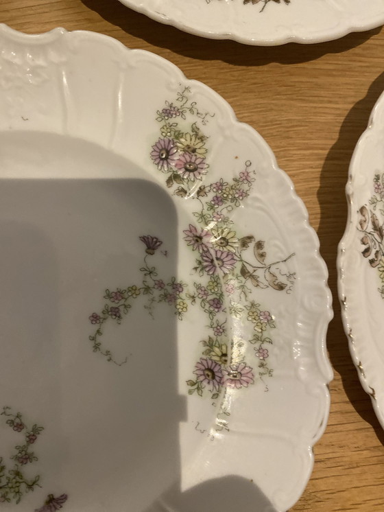 Image 1 of Alt Wien 5 Assiettes en porcelaine Art Nouveau Vers 1901