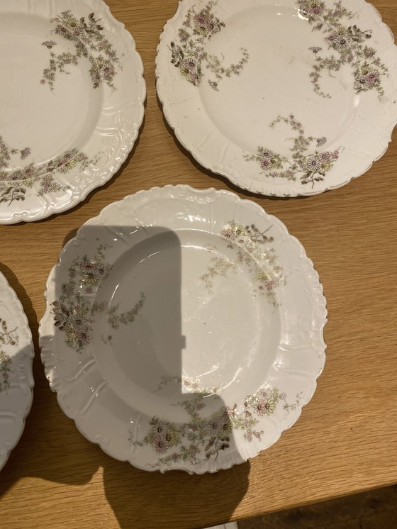 Image 1 of Alt Wien 5 Assiettes en porcelaine Art Nouveau Vers 1901