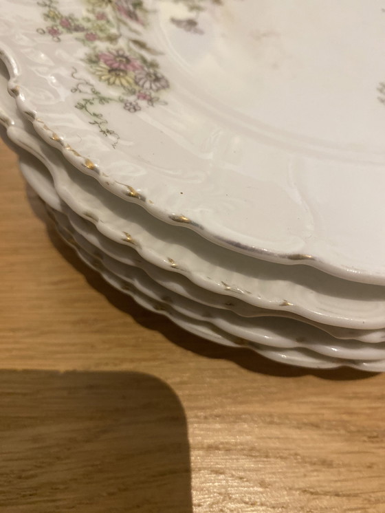 Image 1 of Alt Wien 5 Assiettes en porcelaine Art Nouveau Vers 1901
