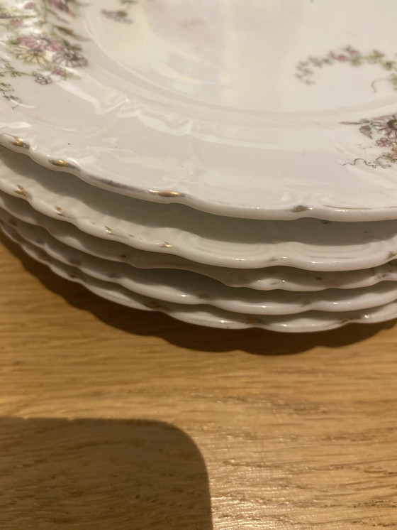 Image 1 of Alt Wien 5 Assiettes en porcelaine Art Nouveau Vers 1901