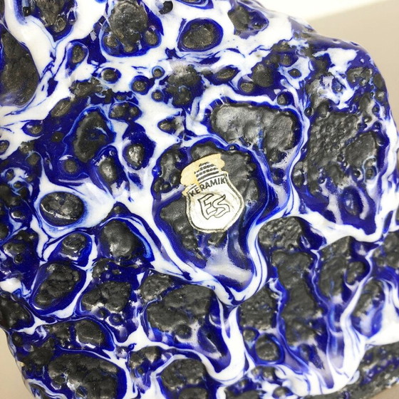 Image 1 of Vase en poterie vintage Fat Lava par Es Keramik