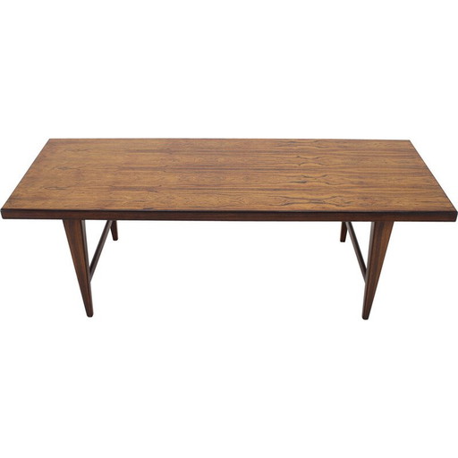 Table basse vintage en bois de rose, Danemark 1960