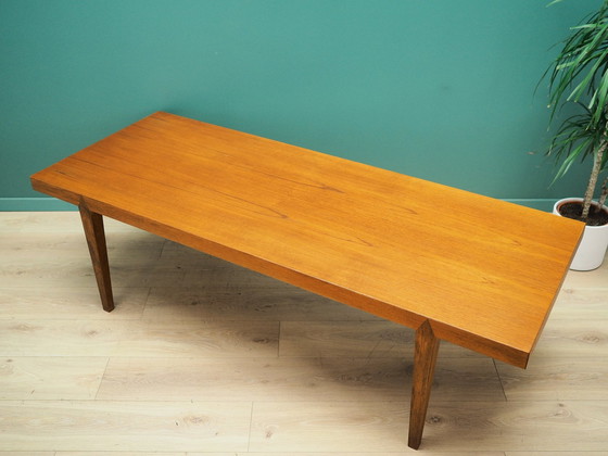 Image 1 of Table basse en teck, design danois, années 1970, fabricant : Severin Hansen