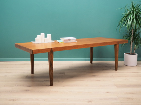 Image 1 of Table basse en teck, design danois, années 1970, fabricant : Severin Hansen