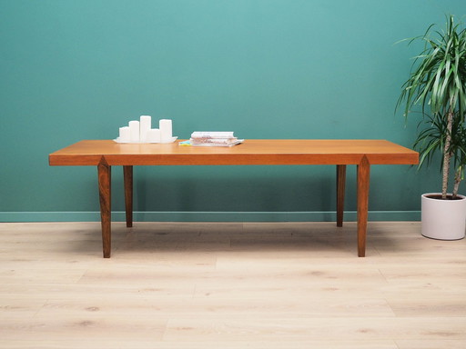 Table basse en teck, design danois, années 1970, fabricant : Severin Hansen