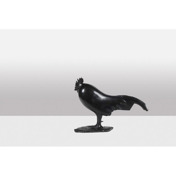 Image 1 of Sculpture en bronze vintage "Coq endormi" de François Pompon pour la Fonderie Valsuani, 2006