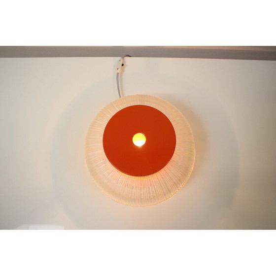 Image 1 of Lampe de table vintage en métal et verre par Napako, Tchécoslovaquie années 1960