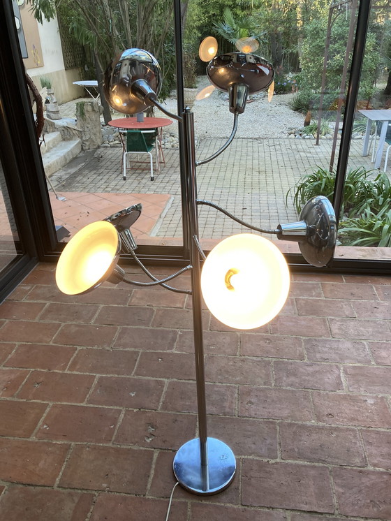 Image 1 of Lampadaire Sur Pied 6 Bras Flexibles Space Age 70