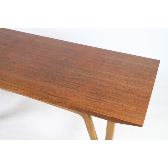 Image 1 of Table basse vintage en teck et bois de chêne, Danemark années 1960