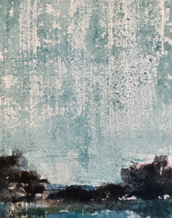 Image 1 of Eugene Eechaut 1928-2019 Ravissante Aquarelle / Galerie Pfeiffer 1973