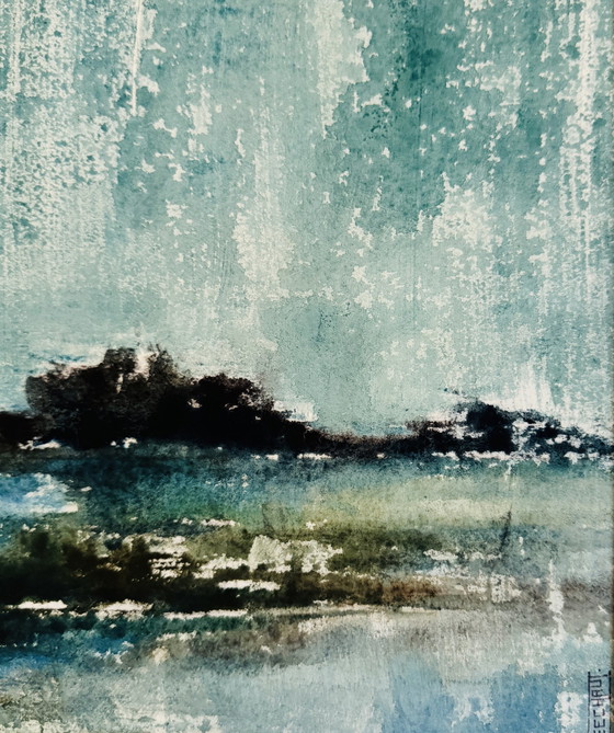 Image 1 of Eugene Eechaut 1928-2019 Ravissante Aquarelle / Galerie Pfeiffer 1973