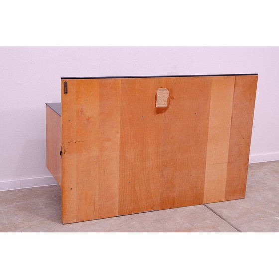 Image 1 of Bibliothèque vintage vitrée en hêtre et frêne par Mojmír Požár pour UP Závody, Tchécoslovaquie 1960