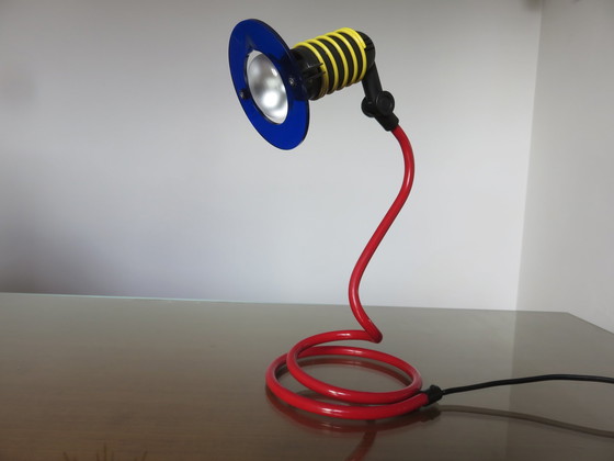 Image 1 of Lampe Spirale Couleurs Primaires, 1980, Style Memphis