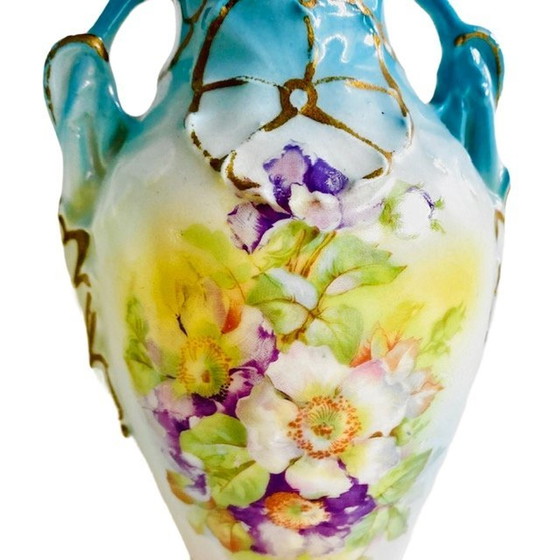 Image 1 of Ensemble de vases Art nouveau porcelaine Tchécoslovaquie années 1920