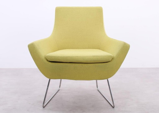 Swedese Happy Easy Fauteuil à dossier bas jaune