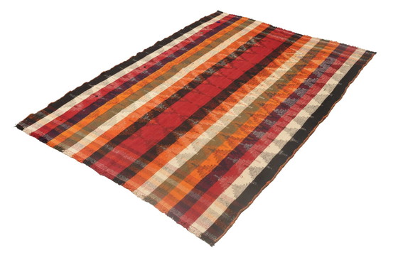 Image 1 of Kilim Fars Kashgaï -Tissé à la main- Pièce de collection- 202 X 145 cm No. 3322