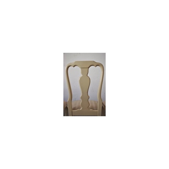 Image 1 of Ensemble de salle à manger vintage en bois et laiton, Italie 1970