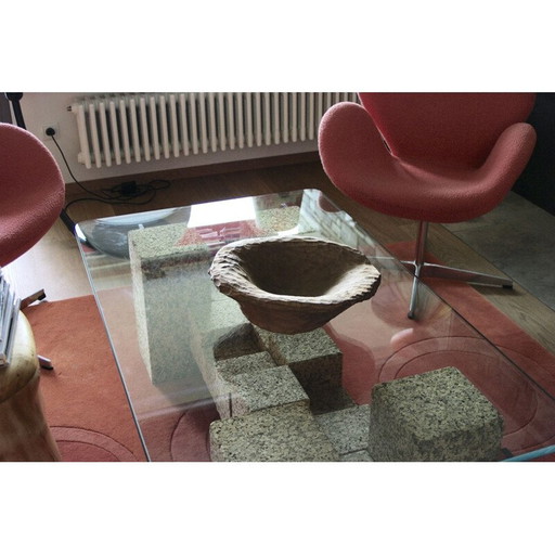 Coupe en bois vintage, 1970