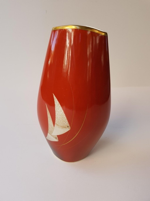 Vase en porcelaine Mid Century