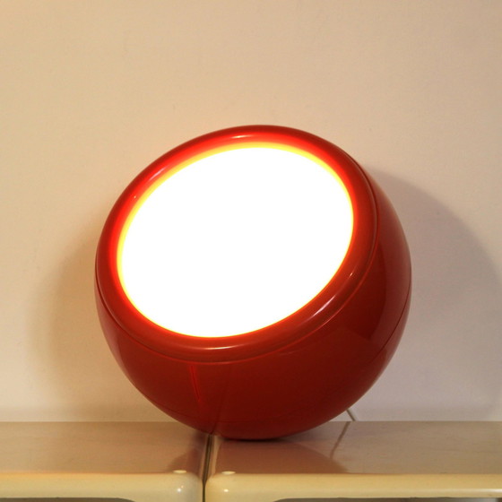 Image 1 of Lampe suspendue Pallade rouge vintage d'Artemide, 1970