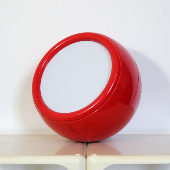 Image 1 of Lampe suspendue Pallade rouge vintage d'Artemide, 1970