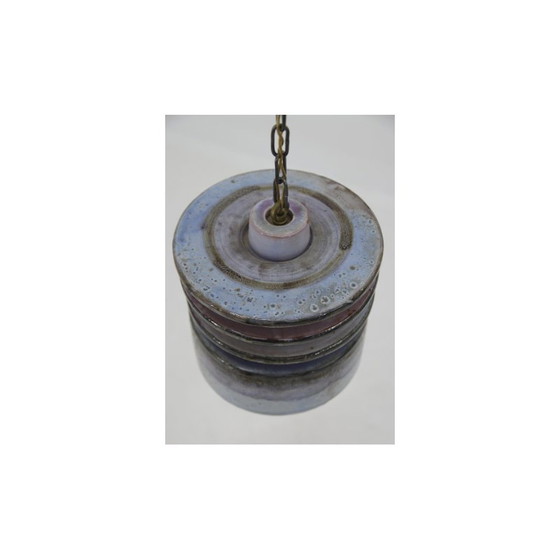 Image 1 of Lampe suspendue vintage en céramique par Jette Helleroe pour Axella, Danemark
