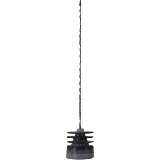 Image 1 of Lampe suspendue vintage en céramique par Jette Helleroe pour Axella, Danemark