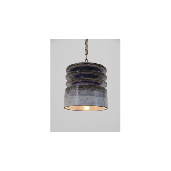 Image 1 of Lampe suspendue vintage en céramique par Jette Helleroe pour Axella, Danemark