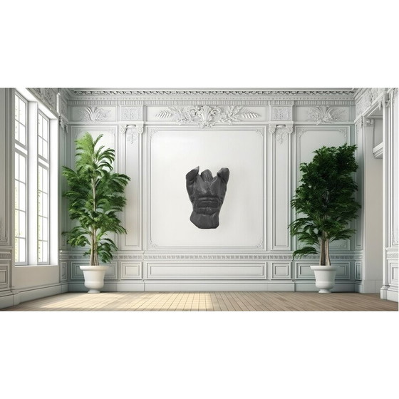 Image 1 of Buste vintage "Force et fragilité" en terre cuite et fer par Raffaello Romanelli, Italie 1980