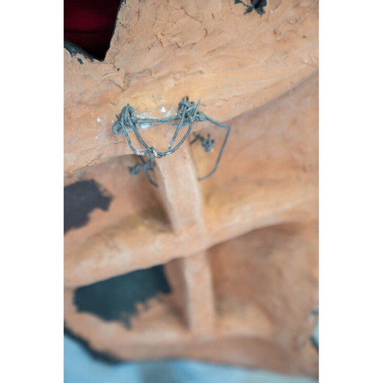 Image 1 of Buste vintage "Force et fragilité" en terre cuite et fer par Raffaello Romanelli, Italie 1980