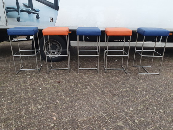 Image 1 of 5X Bert Plantagie Tabourets de bar en houx