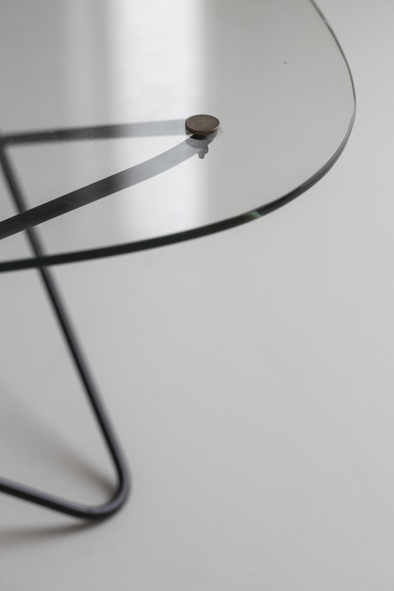 Image 1 of Table basse en forme de diamant de Florent Lasbleiz fabriquée par Airborne France en 1954.